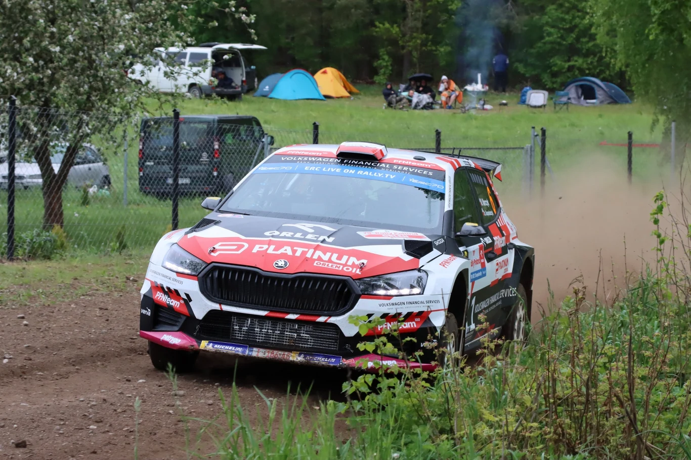 Mikołaj Marczyk na trasie ORLEN 79. Rajdu Polski