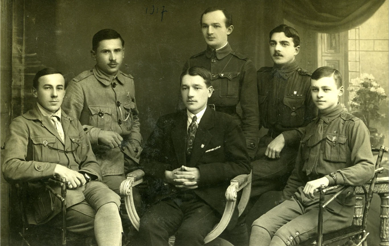 Drużyna harcerska 1917 rok Witold_Pilecki i Witold_Ferchmin