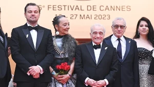 Leonardo DiCaprio, Martin Scorsese i Robert De Niro na premierze filmu "Killers of the Flower Moon"