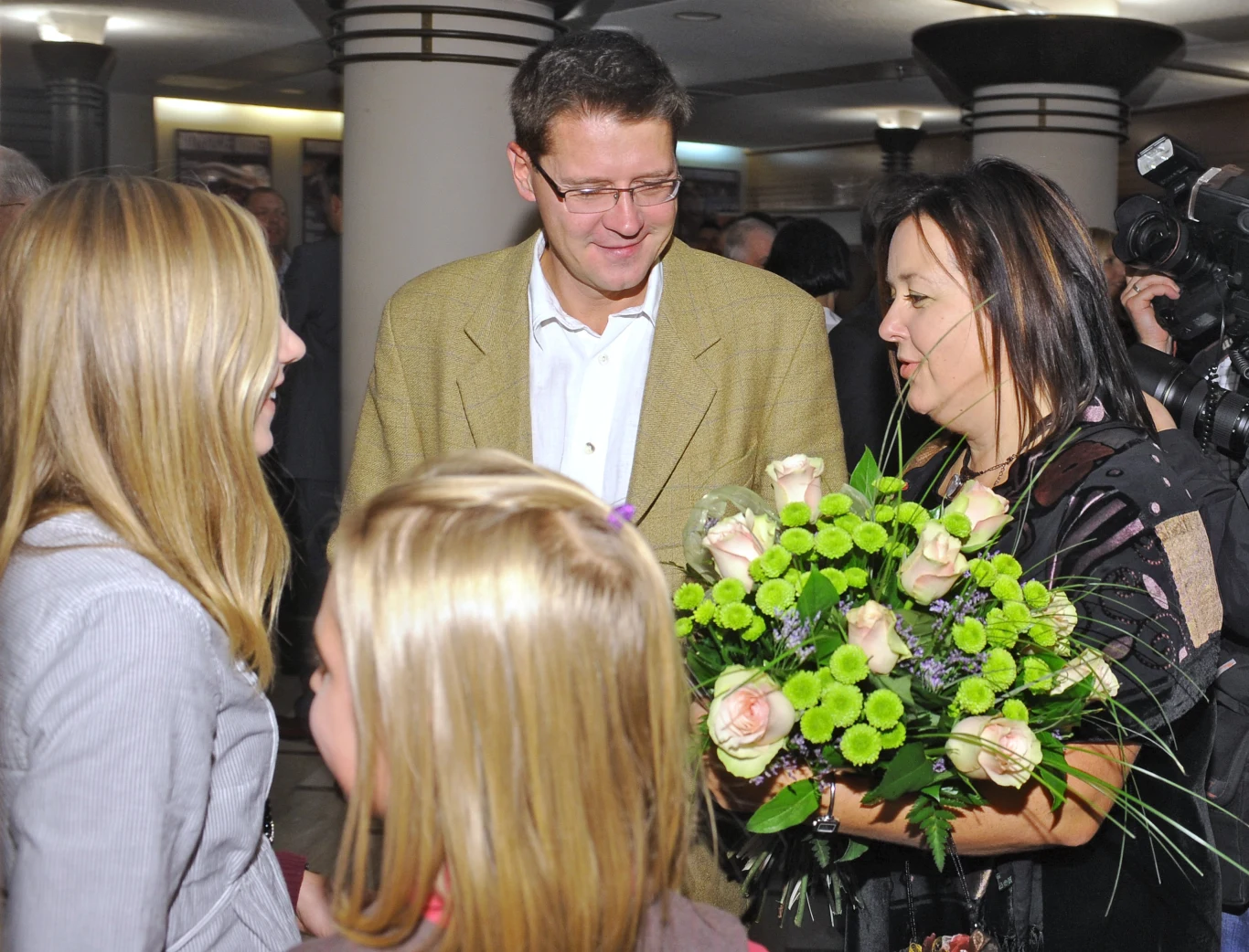 Wojciech Malajkat z żoną Wojciech Malajkat z żoną