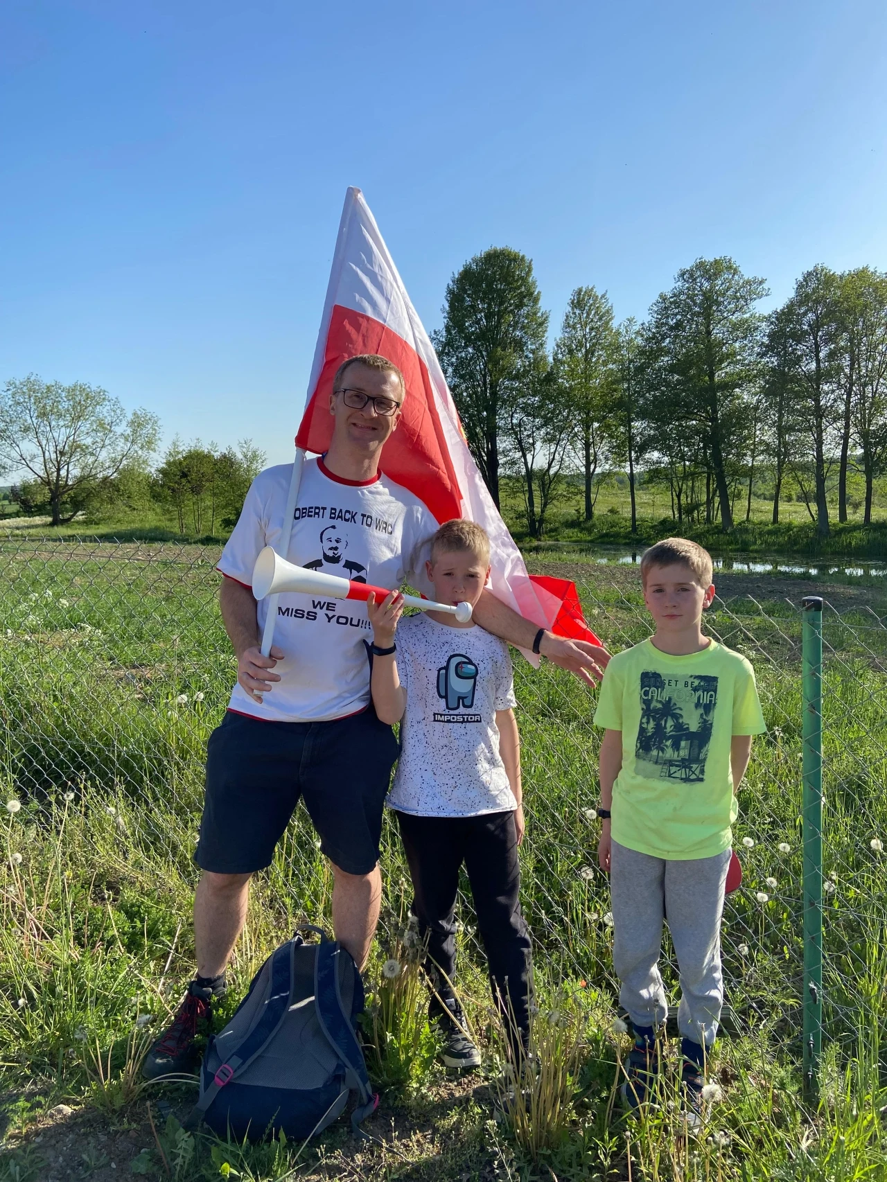 Pan Łukasz z synami: Henrykiem i Edwardem