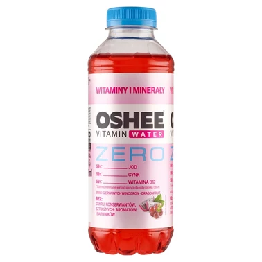 Oshee Vitamin Water Zero Napój niegazowany smak czerwonych winogron-dragonfruit 555 ml - 0
