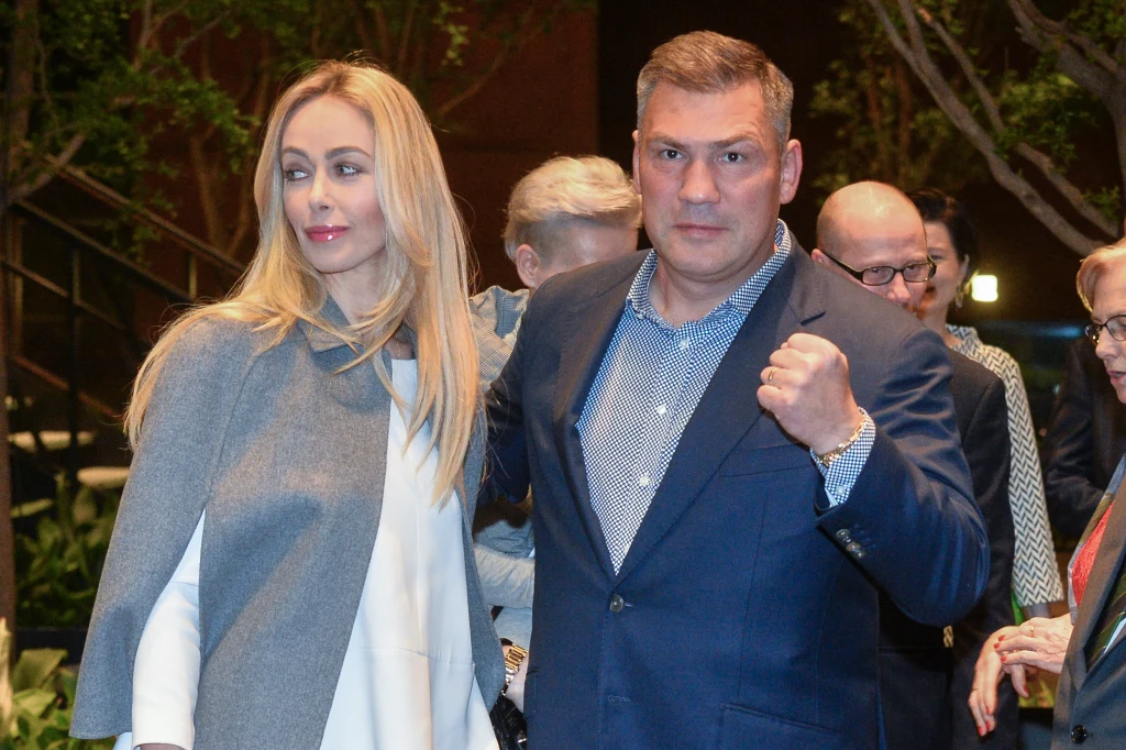 Dariusz Michalczewski z żoną - Barbarą Imos. Dariusz Michalczewski z żoną - Barbarą Imos.