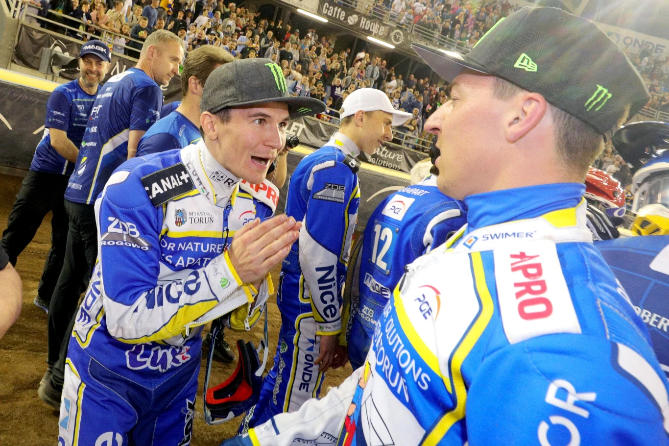 Patryk Dudek i Paweł Przedpełski. Radość z wygranej Patryk Dudek i Paweł Przedpełski. Radość z wygranej