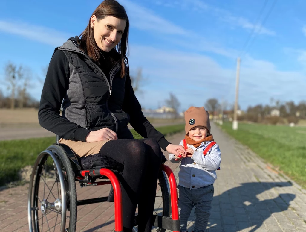 Agnieszka Borowska z synem Leonem Agnieszka Borowska z synem Leonem