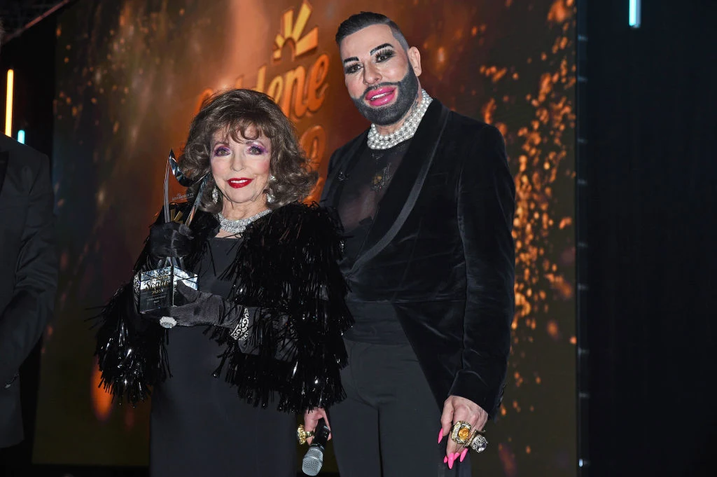 Joan Collins i Harald Gloeoeckler