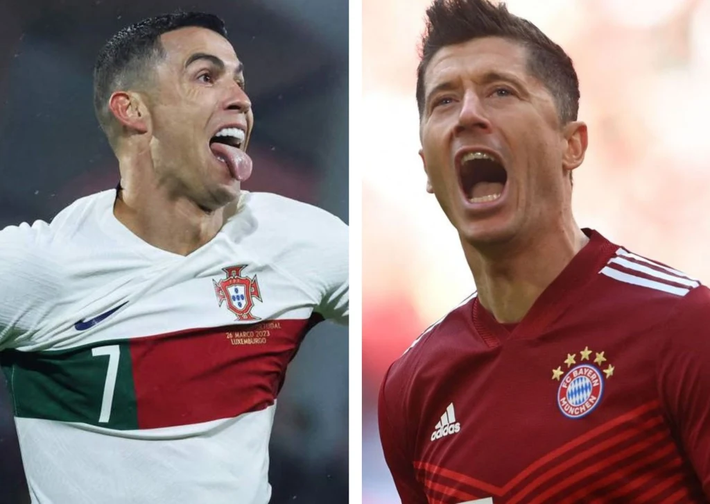 Cristiano Ronaldo i Robert Lewandowski Cristiano Ronaldo i Robert Lewandowski