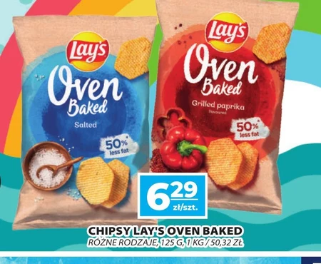 Lay's Oven Baked Pieczone formowane chipsy ziemniaczane solone 125 g