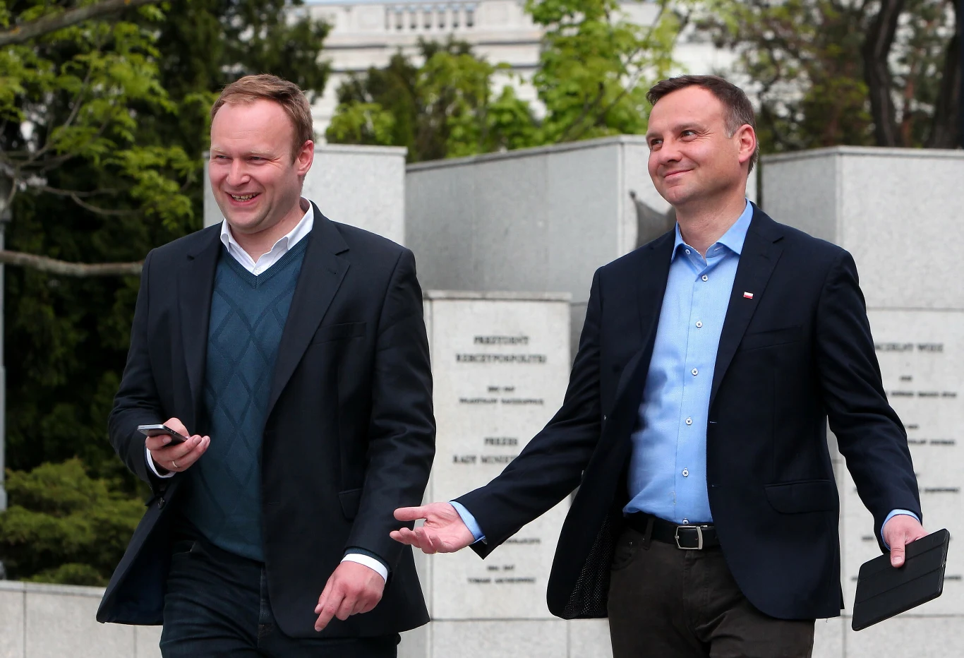 Marcin Mastalerek i Andrzej Duda w 2015 r.