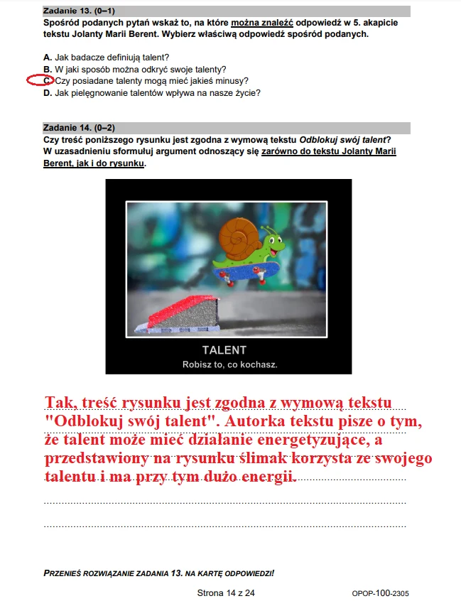 Egzamin ósmoklasisty 2023 z polskiego: arkusz CKE i odpowiedzi Egzamin ósmoklasisty 2023 z polskiego: arkusz CKE i odpowiedzi