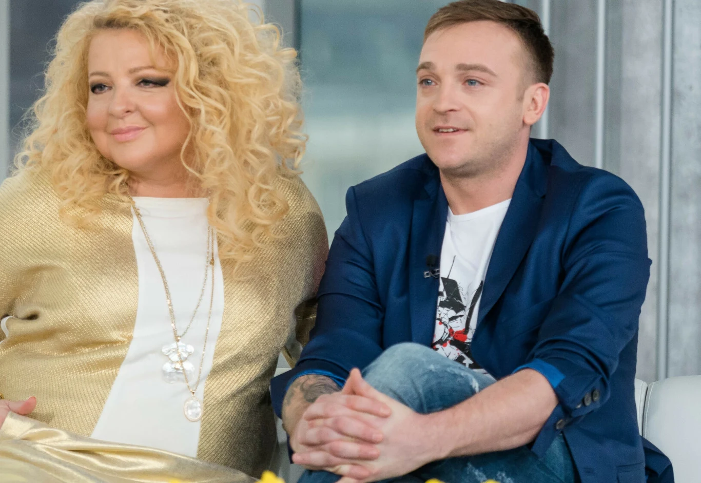 Mateusz Gessler z ciotką Magdą