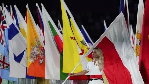 Karolina Naja podczas ceremonii zamknięcia igrzysk w Tokio