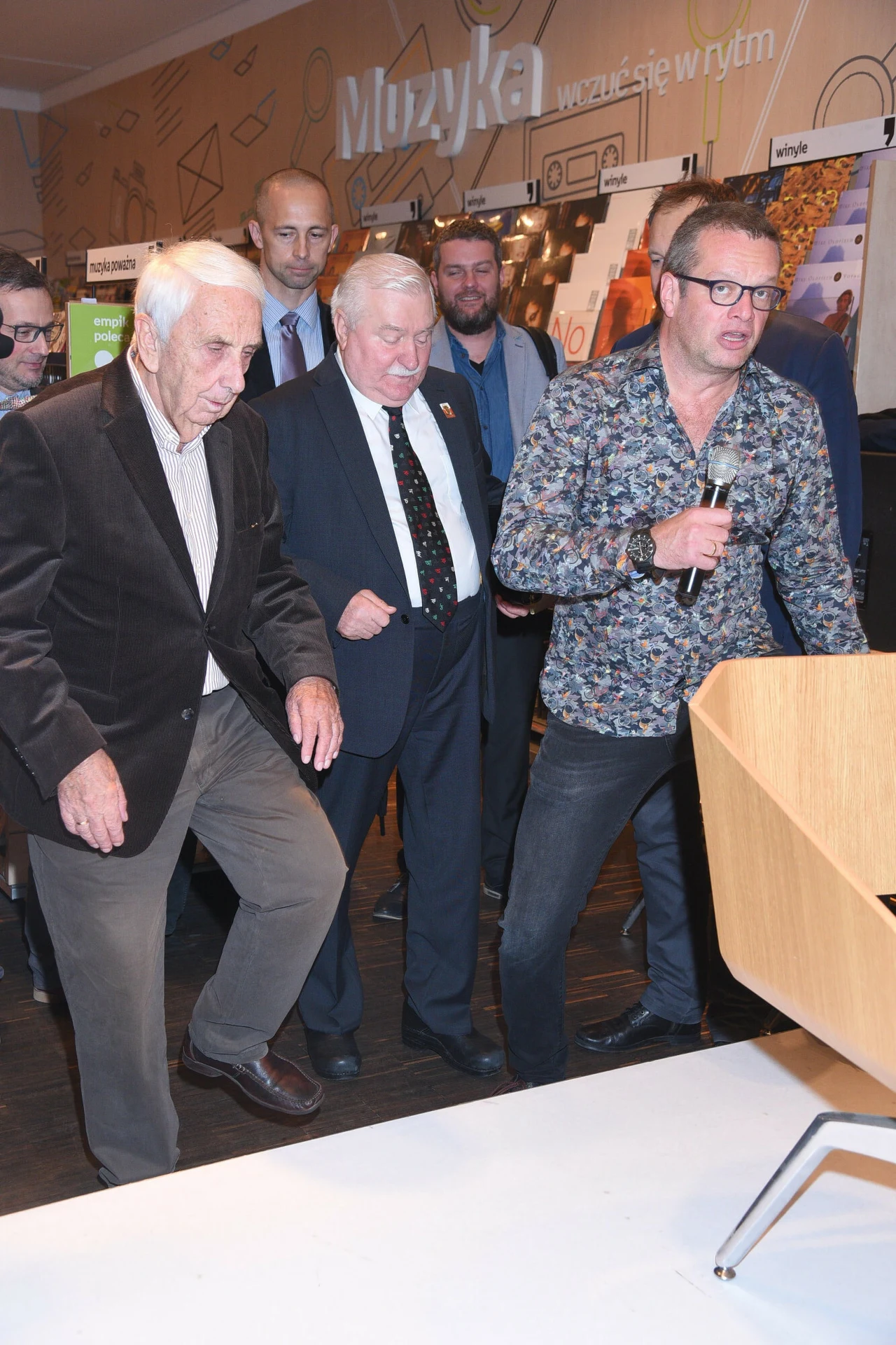 Andrzej Bober z Lechem Wałęsą i Marcinem Mellerem Andrzej Bober z Lechem Wałęsą i Marcinem Mellerem