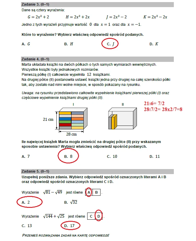 Egzamin ósmoklasisty 2023: Matematyka, arkusz CKE i odpowiedzi Egzamin ósmoklasisty 2023: Matematyka, arkusz CKE i odpowiedzi