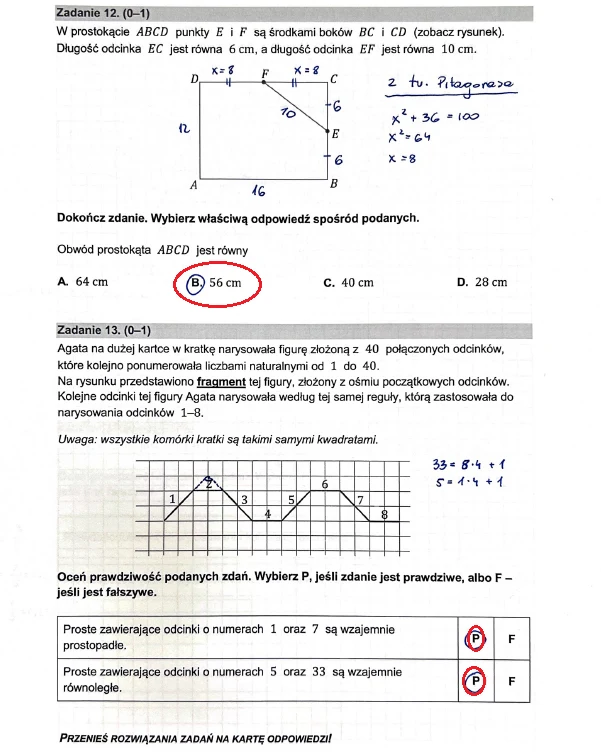 Egzamin ósmoklasisty 2023: Matematyka, arkusz CKE i odpowiedzi Egzamin ósmoklasisty 2023: Matematyka, arkusz CKE i odpowiedzi