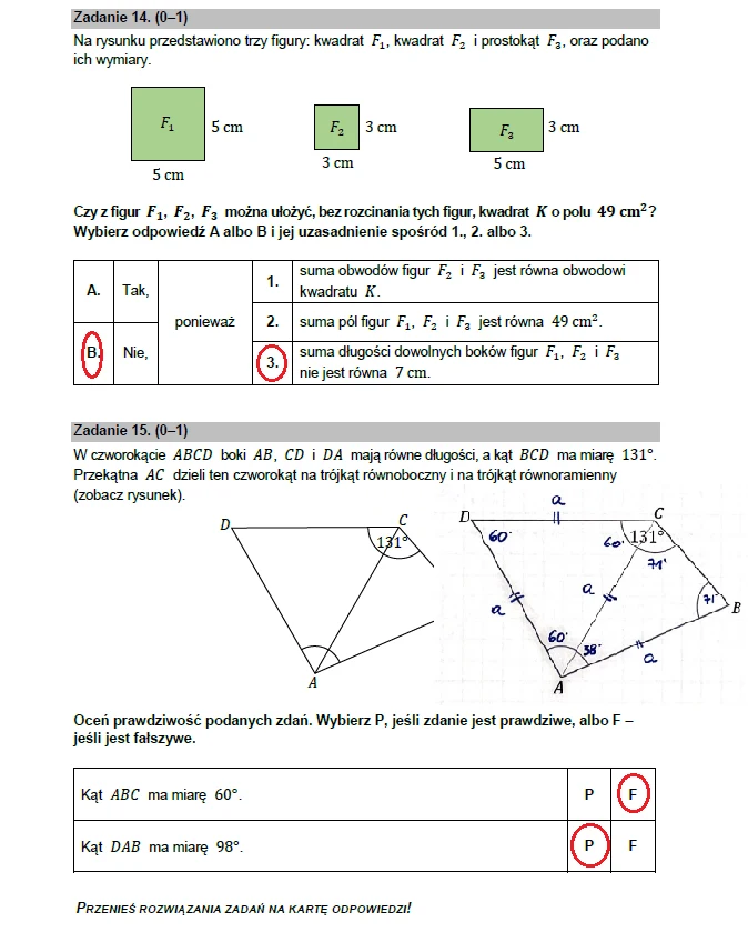 Egzamin ósmoklasisty 2023: Matematyka, arkusz CKE i odpowiedzi Egzamin ósmoklasisty 2023: Matematyka, arkusz CKE i odpowiedzi