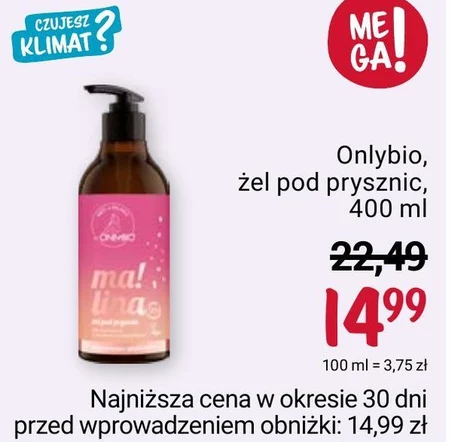 Żel pod prysznic OnlyBio