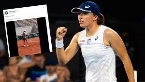 Iga Świątek w barwach tenisowej reprezentacji Polski