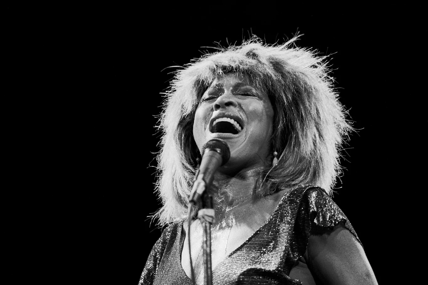 Tina Turner znana była ze swoich kreacji, odsłaniających jej nogi. Stałym elementem jej koncertów stały się też charakterystyczne peruki.