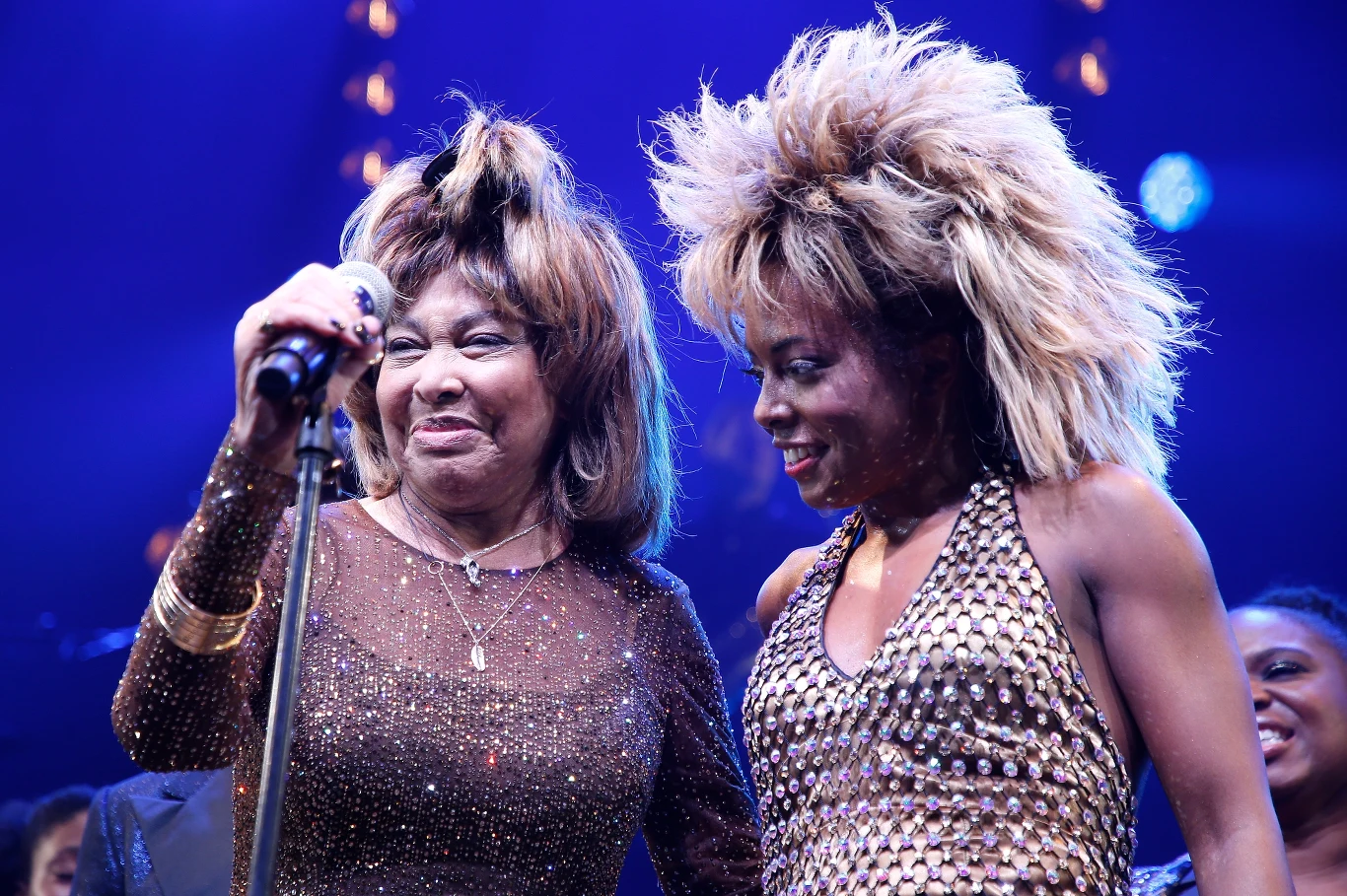 Tina Turner i Adrienne Warren podczas premiery musicalu w 2019 roku
