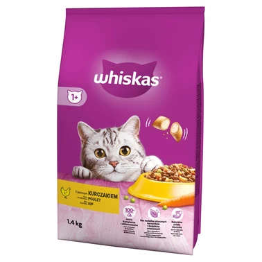 Whiskas Sucha karma dla kotów z pysznym kurczakiem 1,4 kg - 0