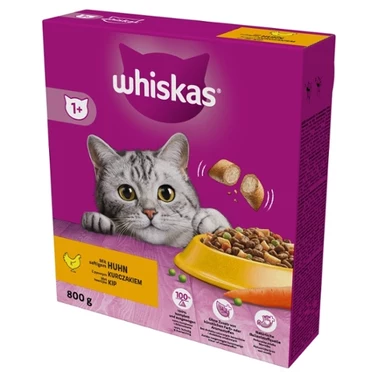 Whiskas Sucha karma dla kotów z pysznym kurczakiem 800 g - 0