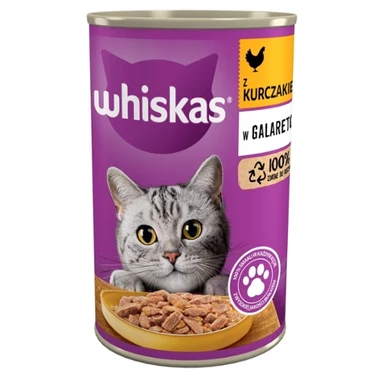 Whiskas Mokra karma dla kotów z kurczakiem w galaretce 400 g - 0