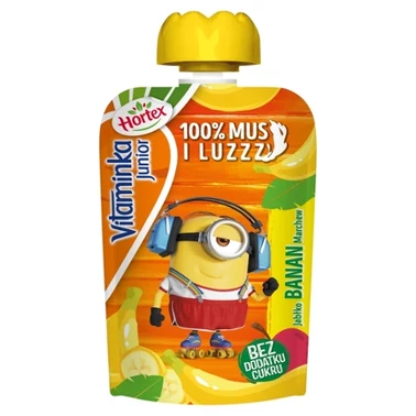 Hortex Vitaminka Junior Mus owocowo-marchwiowy jabłko banan marchew 100 g - 0