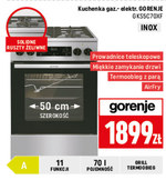 Kuchenka gazowo-elektryczna Gorenje