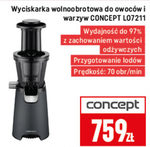 Wyciskarka wolnoobrotowa Concept