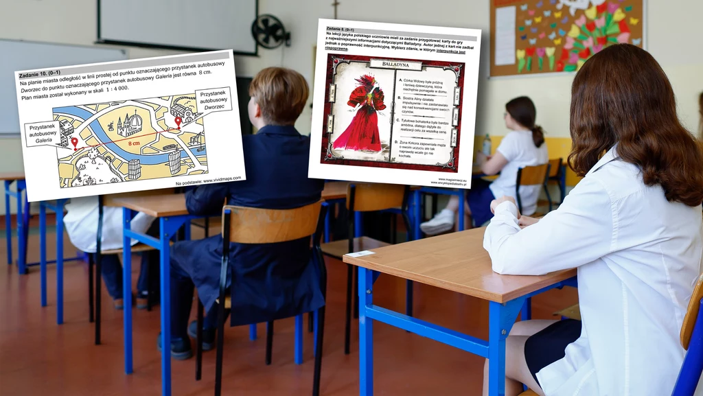 Egzamin ósmoklasisty 2023. Internauci rozpoznali grafiki z arkuszy CKE Egzamin ósmoklasisty 2023. Internauci rozpoznali grafiki z arkuszy CKE