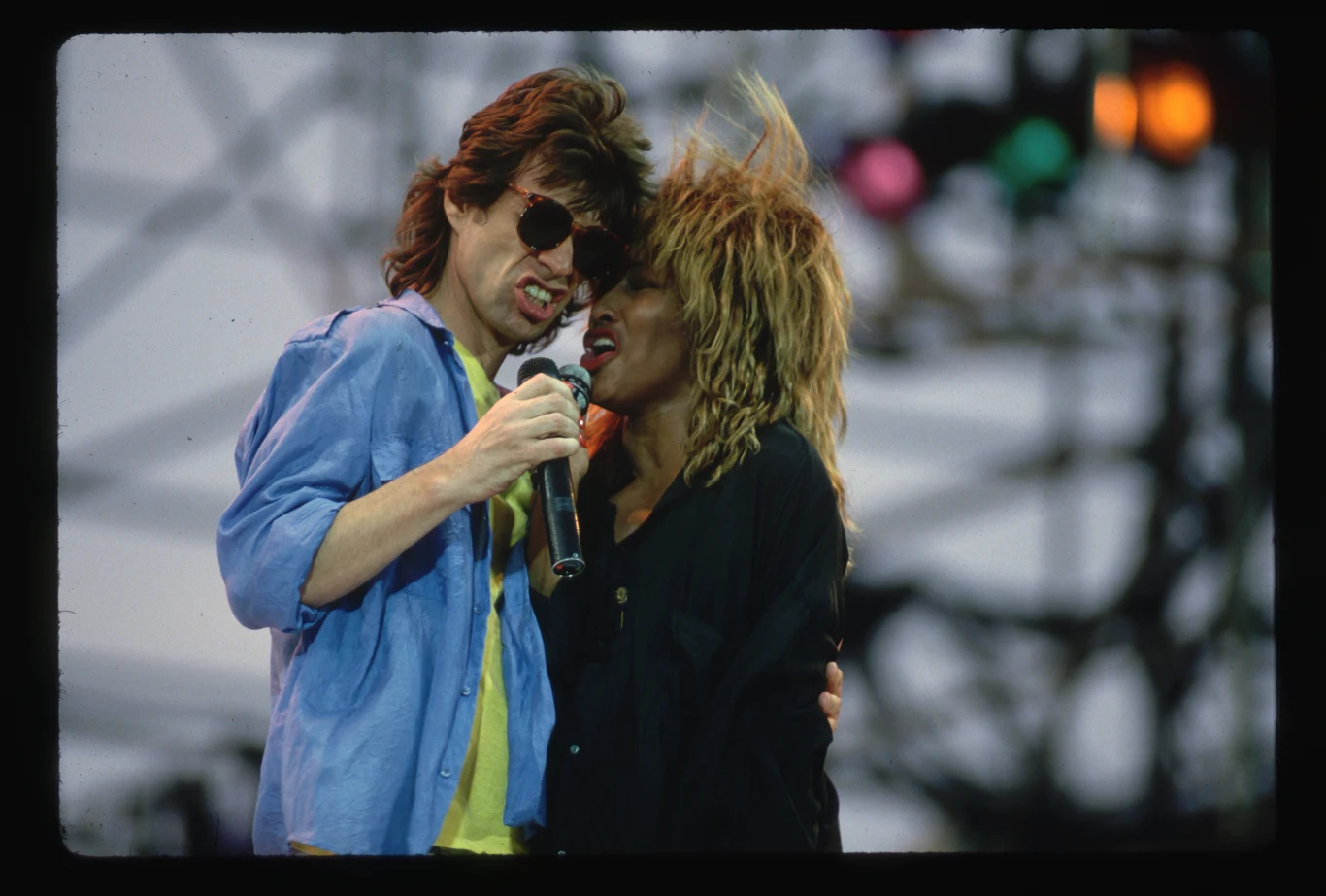Mick Jagger i Tina Turner w 1985 r. podczas Live Aid Mick Jagger i Tina Turner w 1985 r. podczas Live Aid