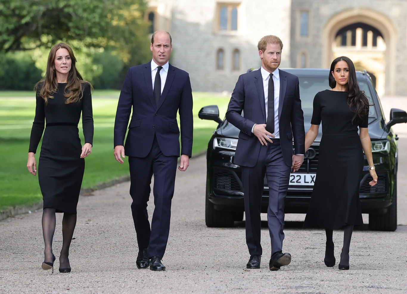 Księżna Kate, książę William, książę Harry, Meghan Markle