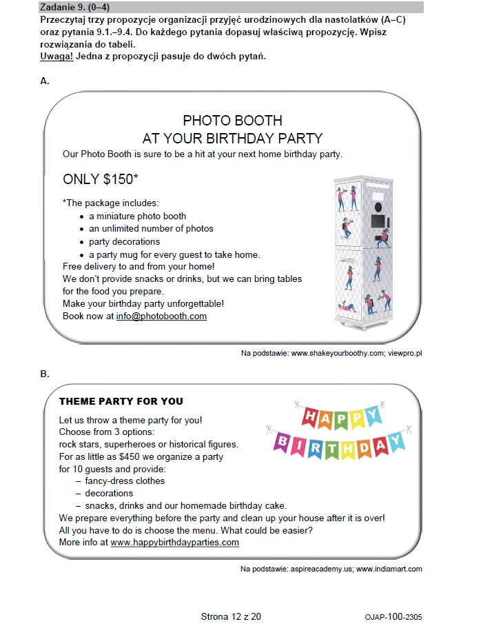 Egzamin ósmoklasisty 2023: Angielski, arkusz CKE i odpowiedzi Egzamin ósmoklasisty 2023: Angielski, arkusz CKE i odpowiedzi
