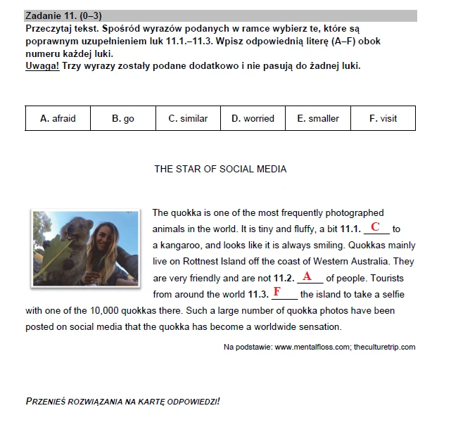 Egzamin ósmoklasisty 2023 z angielskiego Egzamin ósmoklasisty 2023 z angielskiego