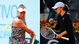 Z lewej: Barbora Krejcikova. Z prawej: Iga Świątek