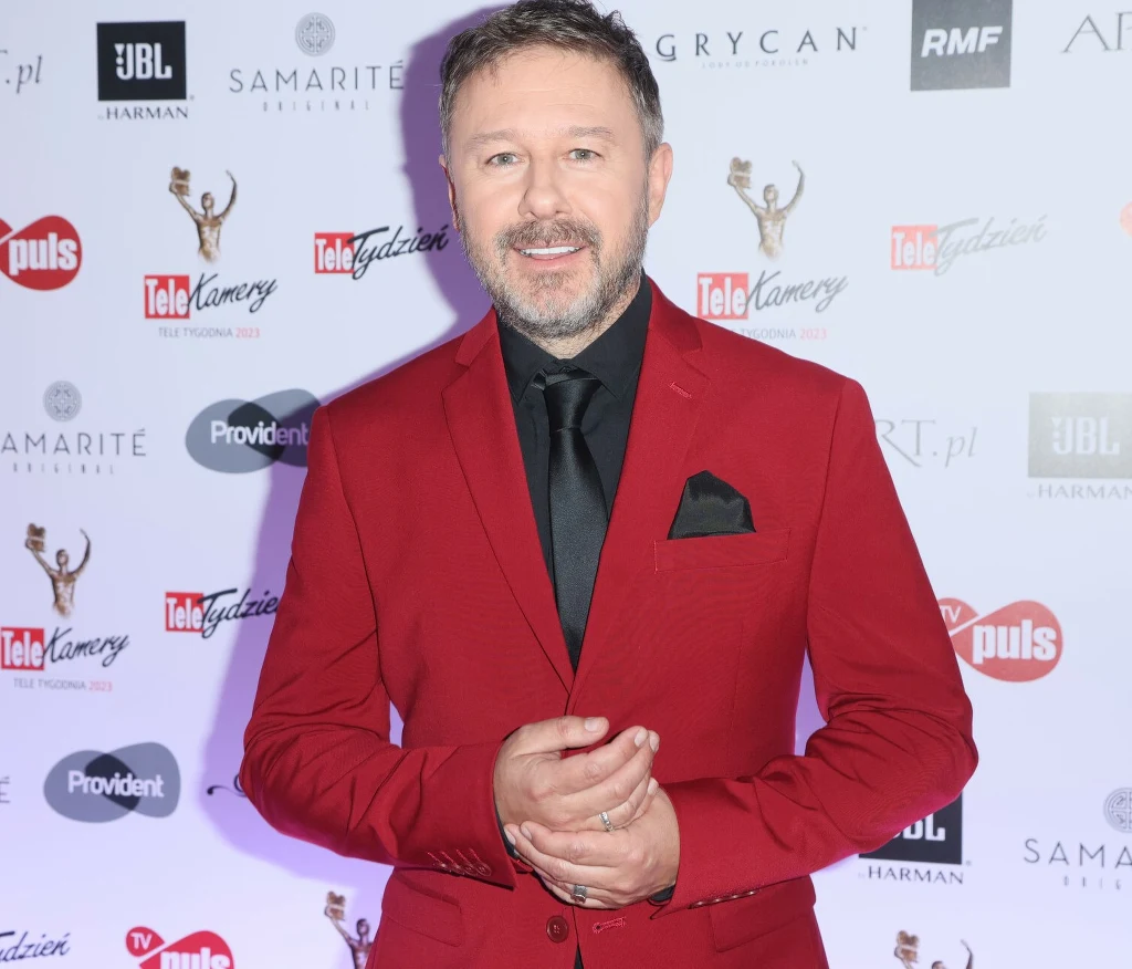 Andrzej Piaseczny dobrał na Telekamery ekstrawagancką stylizację