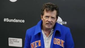 Aktor Michael J. Fox na premierze filmu "Still: A Michael J.Fox Movie"
