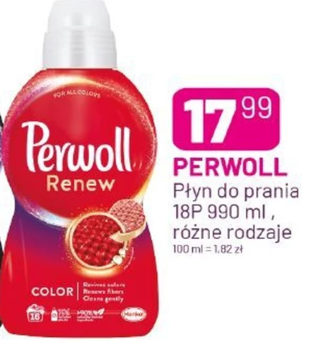 Perwoll Renew Color Płynny środek do prania 990 ml (18 prań)