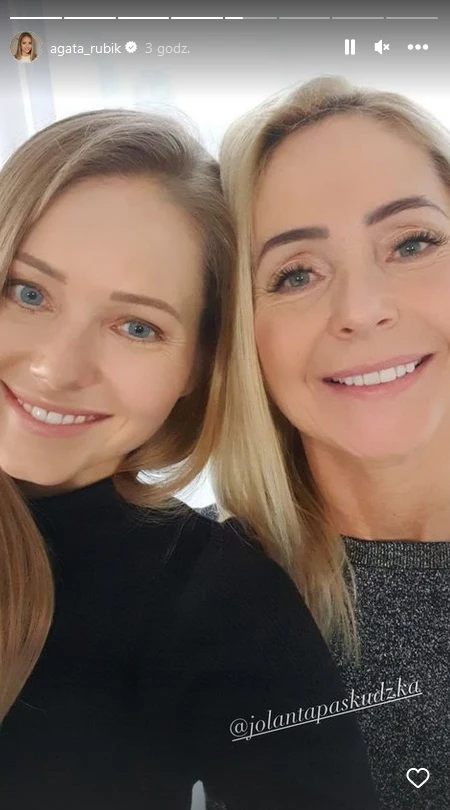 Agata Rubik z mamą Agata Rubik z mamą