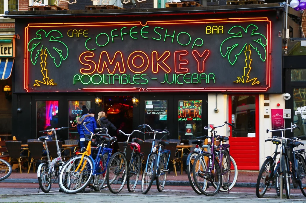 Dzielnica De Wallen Amsterdamu znana jest z coffee shopów. Od niedawna w miejscach publicznych zakazano jednak palenia marihuany