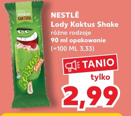 Kaktus Shake Lody cytrynowe i lody wodne truskawkowe 90 ml