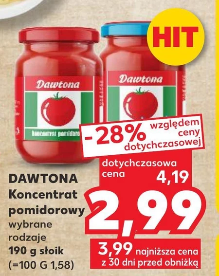 Dawtona Koncentrat pomidorowy 200 g