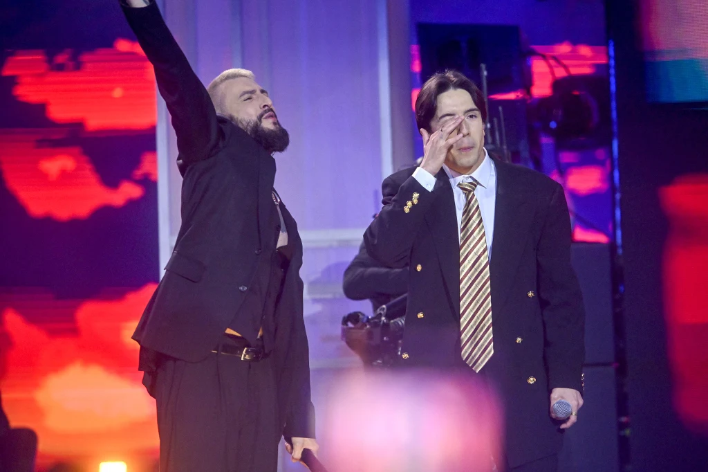 Polsat SuperHit Festiwal 2023: Dawid Kwiatkowski z bratem Michałem na scenie