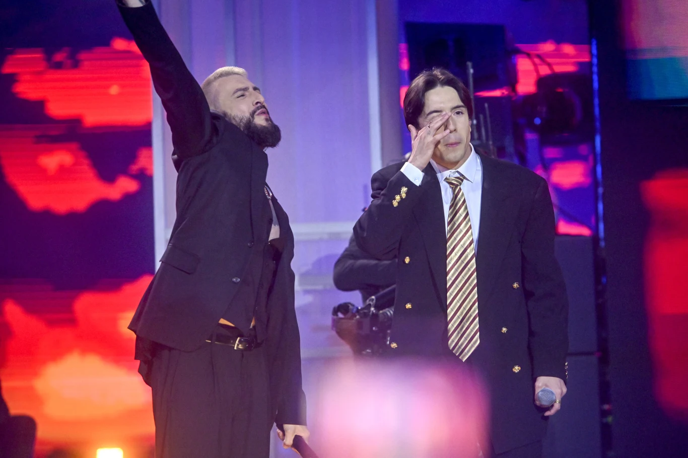 Polsat SuperHit Festiwal 2023: Dawid Kwiatkowski z bratem Michałem na scenie