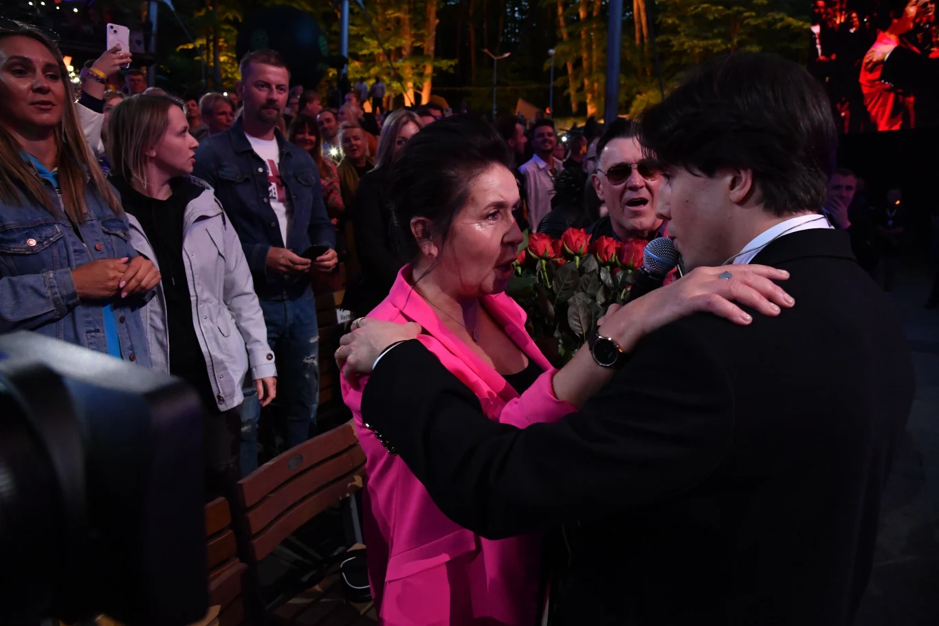 Polsat SuperHit Festiwal 2023: Dawid Kwiatkowski z mamą Polsat SuperHit Festiwal 2023: Dawid Kwiatkowski z mamą