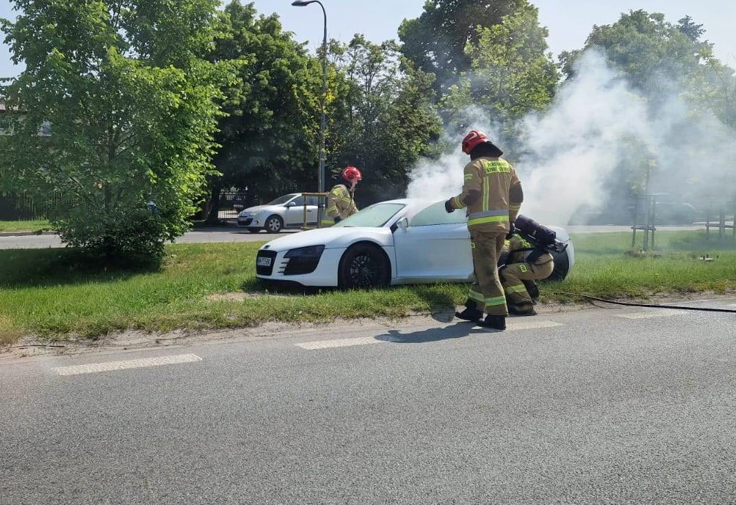 Pożar Audi R8