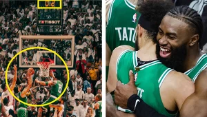 Derrick White dał Celtics triumf nad Heat - a potem utonął w objęciach kolegów