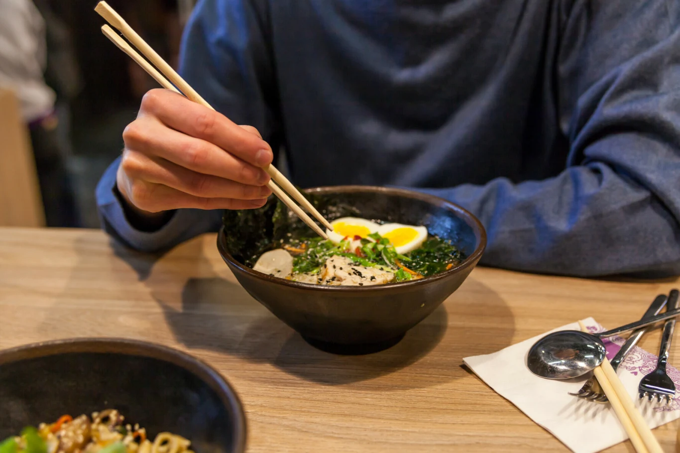 Tradycyjna zupa ramen z Japonii