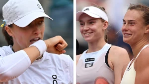 Iga Świątek, Jelena Rybakina i Aryna Sabalenka